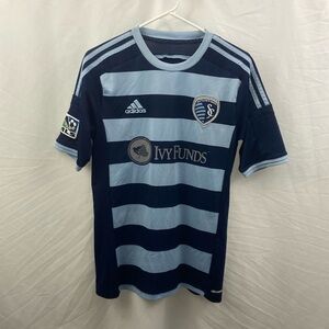 Kansas City Sporting MLS Adidas Climacool Size Small Adult Soccer Jersey